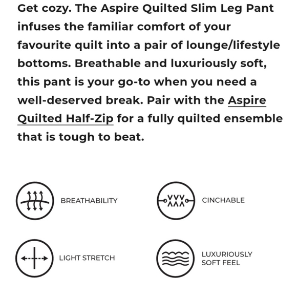 MPG Aspire Quilted Slim Leg Pants - Picture 8 of 10